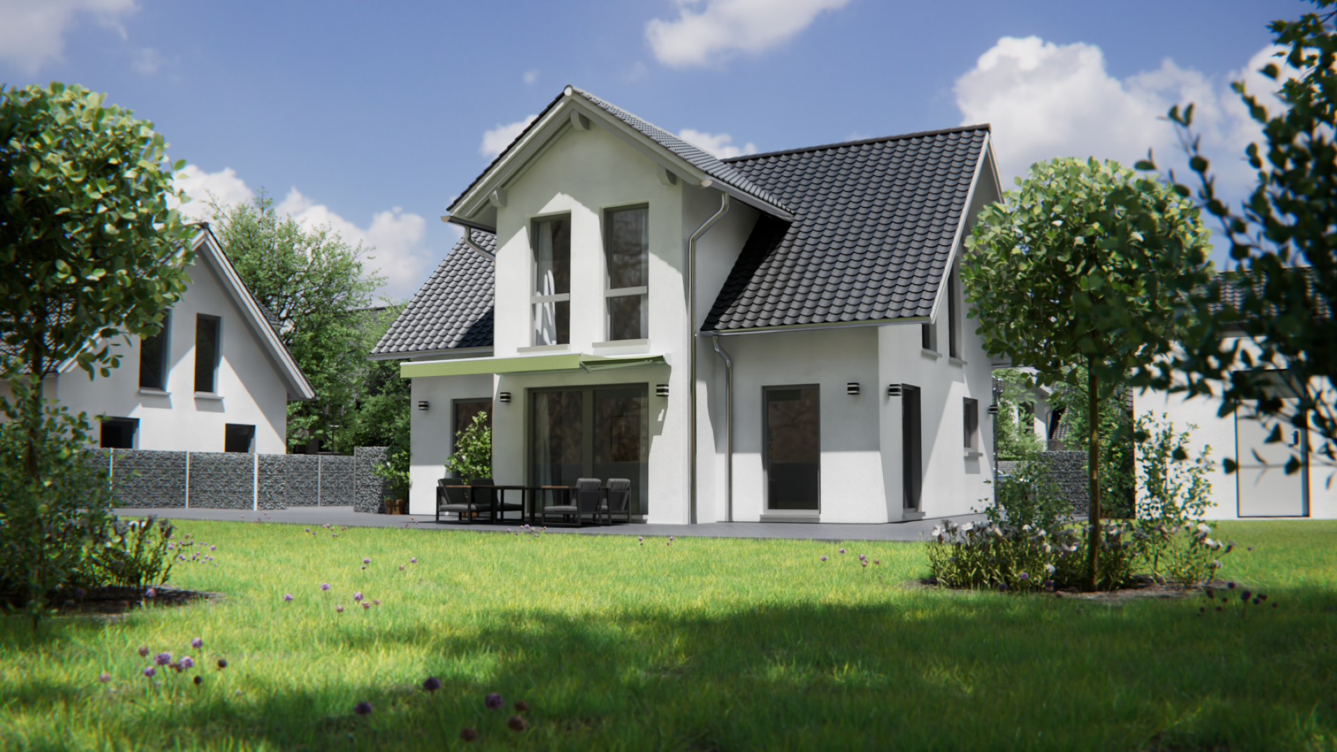 Einfamilienhaus Außenvisualisierung